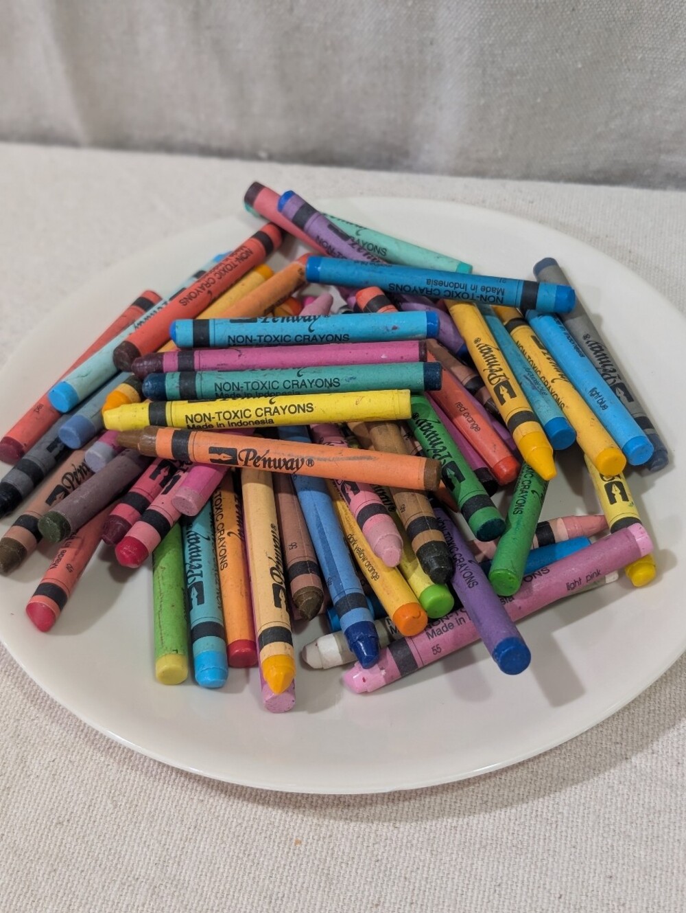 Vintage Penway Crayons Lot Appox 57 Total colorful collectible nostalgia artsy